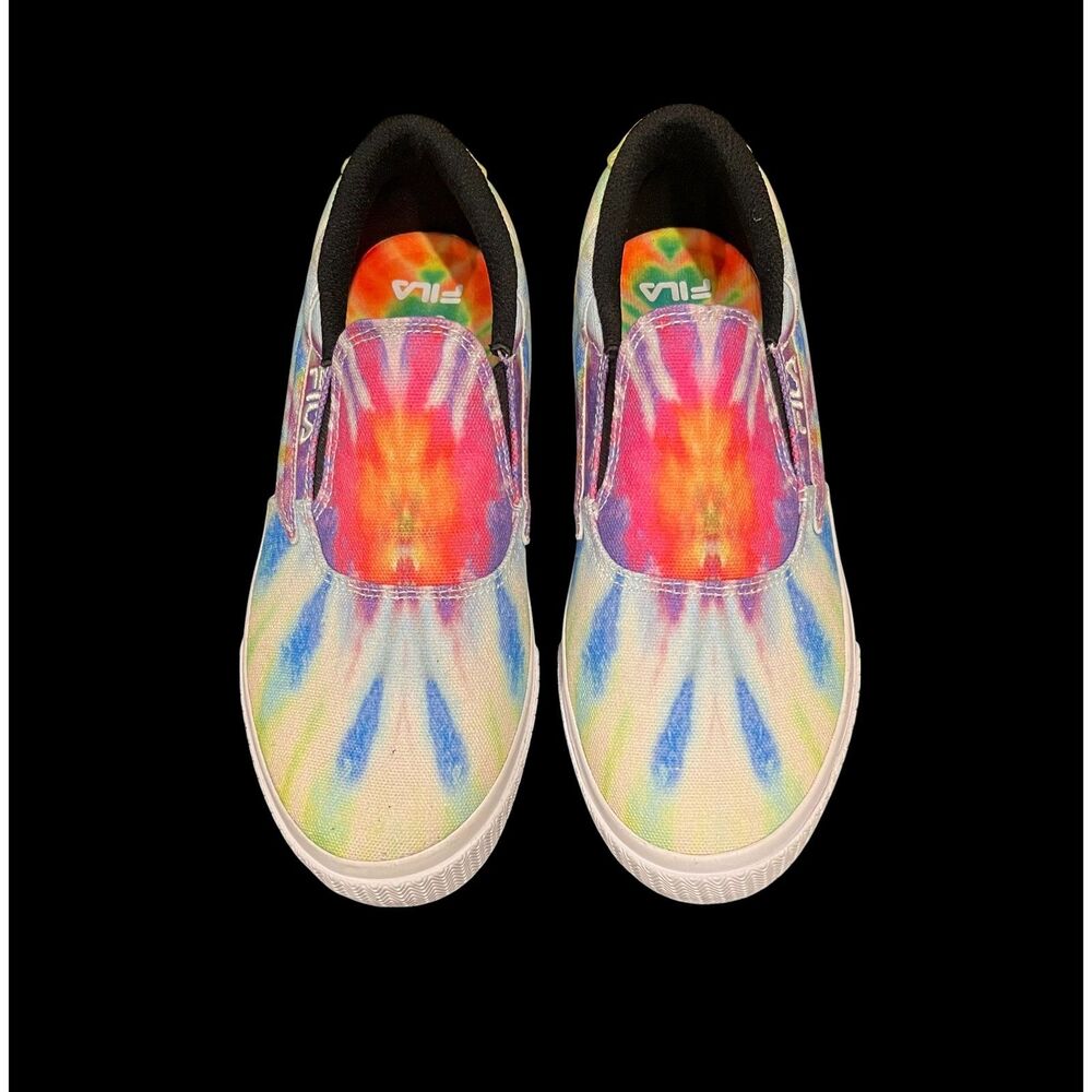 Women's FILA Slip On Tie Die Tennis Shoes Sneakers Sz 7.5